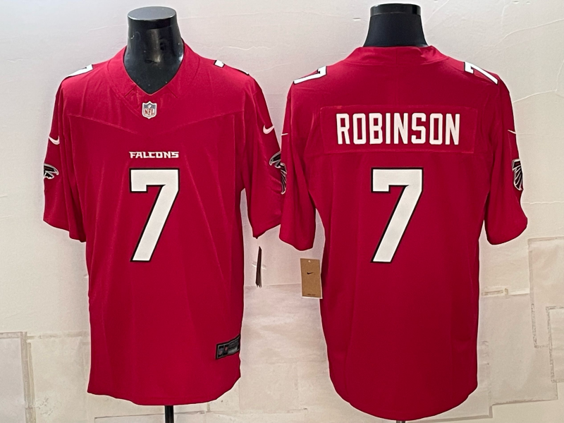 Men 2026 Atlanta Falcons #7 Robinson red Nike Limited NFL Jersey 101101 